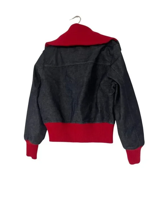 Zara Disney Harry Lambert Men Jean Jacket Bomber M Blue Denim 1300/330 NWT - Picture 5 of 16